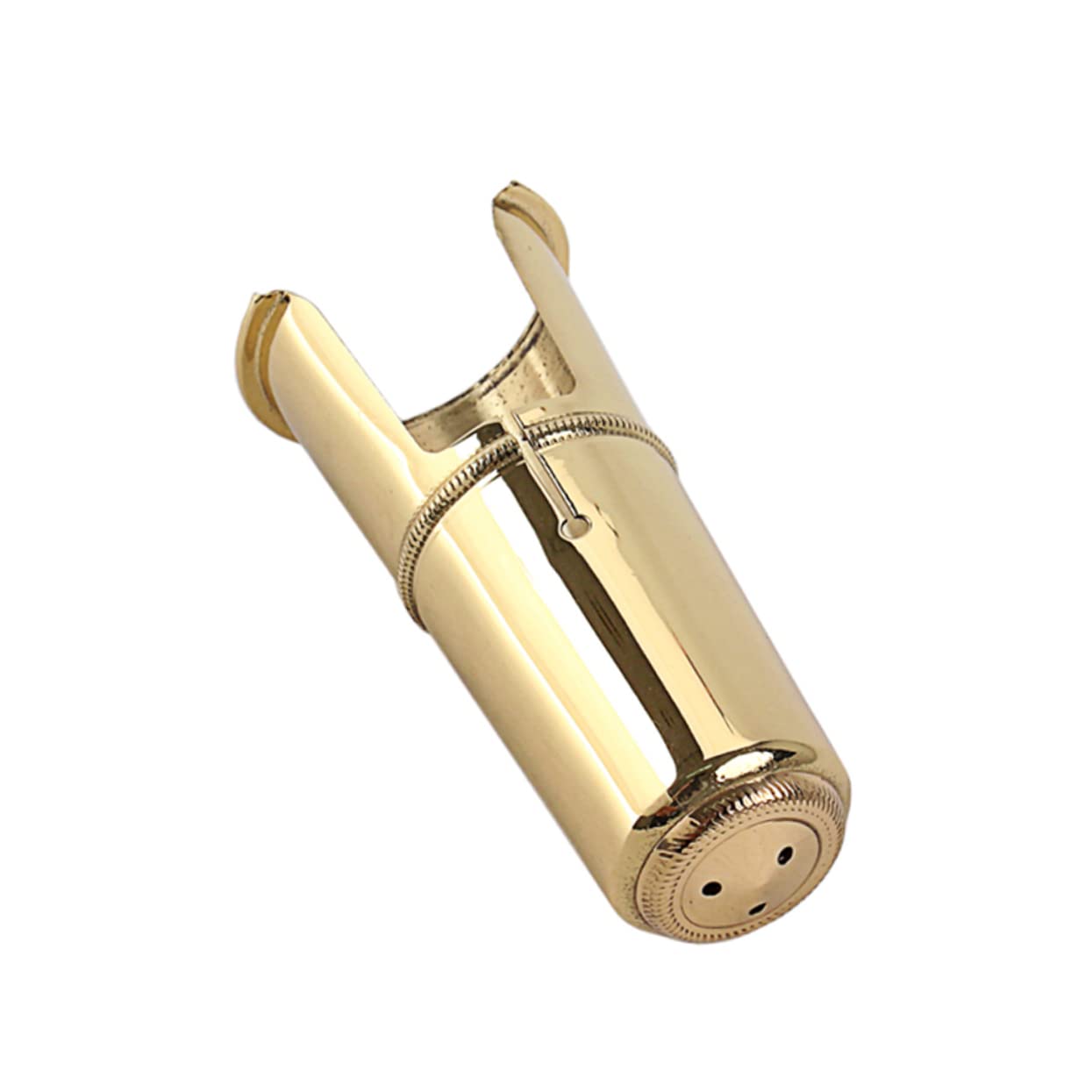 Tapa de Boquilla de Saxofón Tenor Dorado de Metal, Fácil de Transportar y Protege Polvo, Accesorio Esencial para Saxofón Tenor