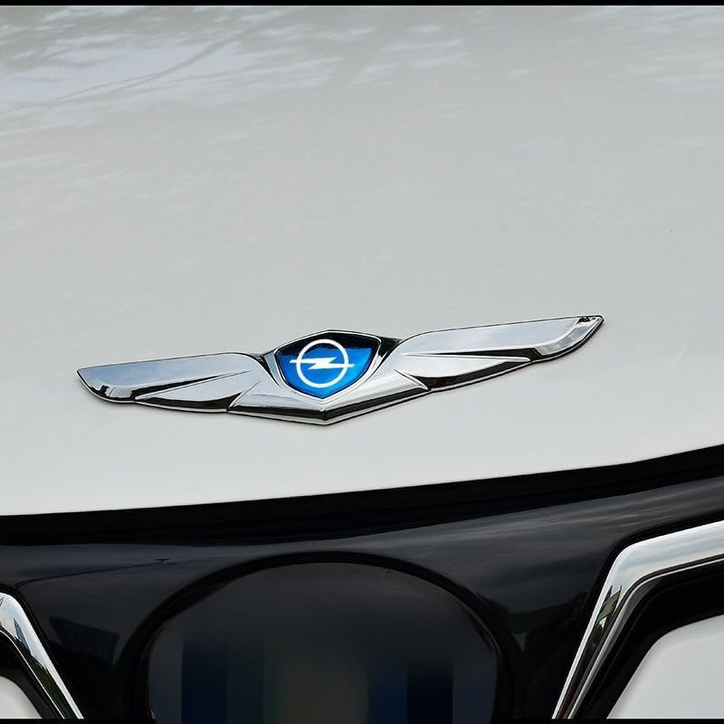 XIYUANFA Auto 3D Logo Metall Aufkleber Emblem für Opel Vauxhall Vectra 2000-2009, 3D Logo Abzeichen Abziehbilder Karosserie Emblem Autoaufkleber Auto Zubehör,B