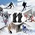 Heated Gloves for Men Women, Rechargeable Electric Heated Gloves with Touchscreen & 3 Heating Modes, Waterproof Windproof Motorcycle Heating Gloves for Winter Work Skiing