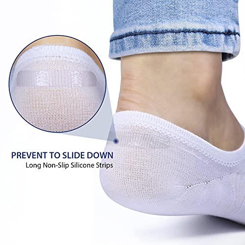 Image of Socks Womens No Show Low Cut Anti-Slid Non Slip Cotton Sock 6 Pair Pack