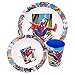Set Vajilla Infantil Apta Para Microondas Compuesta Por Vaso, Plato Y Cuenco | Spiderman Streets