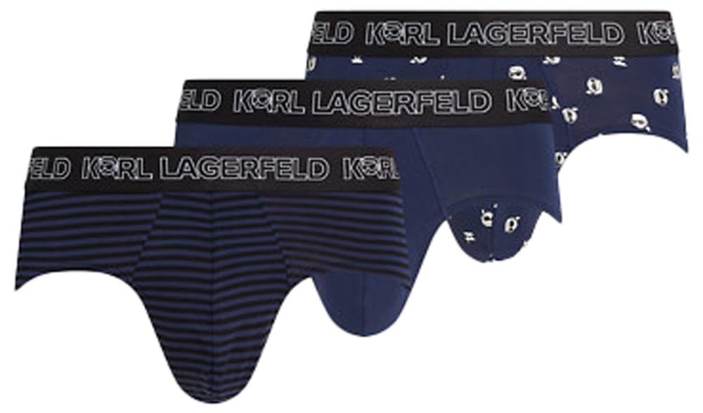 KARL LAGERFELD Bielizna męska (3 sztuki), Ik Stripe Aop Mini Blkiris, XL