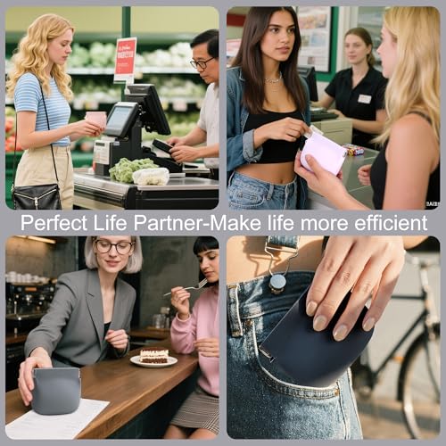 Image of Squeeze Coin Purse for Women - Silicone Small Coin Pouch with Kiss Lock for Coins, Keys, Lipstick, and Earphones - Mini Cute Change Purse, Coin Purse & Pouch for Daily Life, Cars, Travel, Party