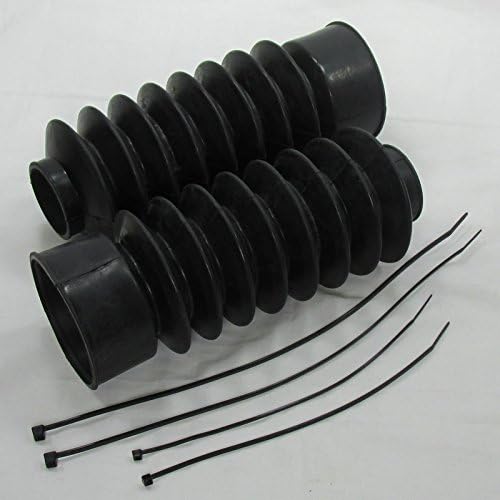 41MM Rubber Fork Boots Gators Gaiters Covers - Fits Harley Wide Glide Big Twin FXST FXDWG FXWG - Harley Chopper Bobber