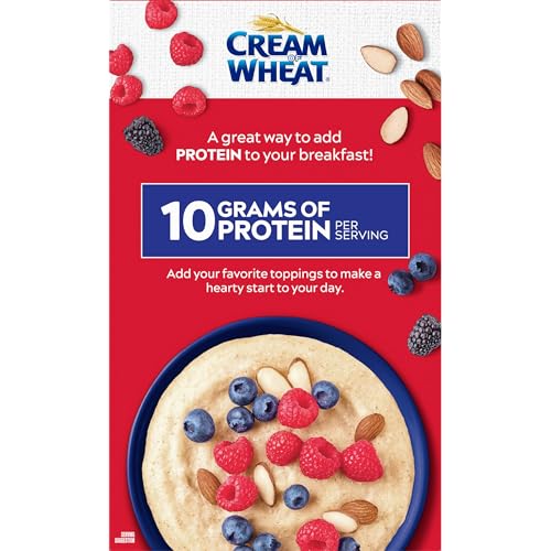 Image of Cream of Wheat Instant High Protein Hot Cereal, Original, 1.34 Ounce, 6 Packets