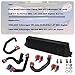 PKSABB Front Mount Intercooler Kit for VW Jetta Golf GTI GL/GLI/GLS MK4 1.8T 1.8L 98-05 Engines FMIC Bolt (black-red pleat)