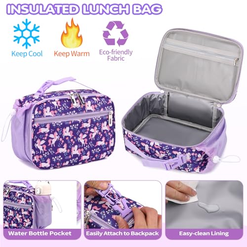 School Backpack Kids Set Middle Elementary Preschool with Lunch Bag & Pencil Case Bookbags for Boys Girls4