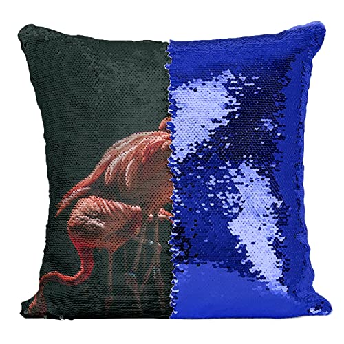 Coussin Sequin Bleu Flamand Rose : Sublimez Votre Salon