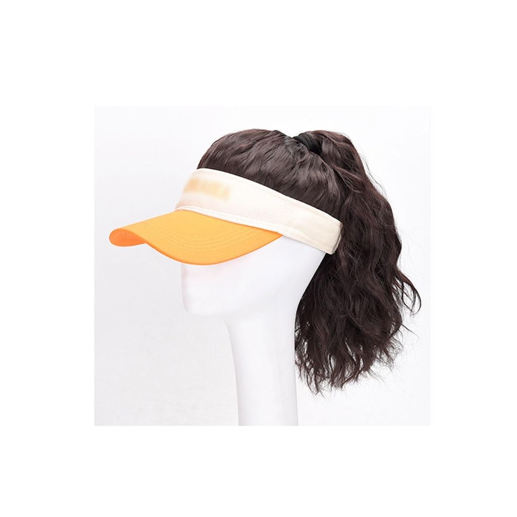 Hat Wig Women's Wigs, Ponytail Wig Caps, Baseball Cap Wig Caps, Natural Look Synthetic Heat Resistant Fiber Wigs For Daily Party Use Hat Wigs For Women (Color : 07)
