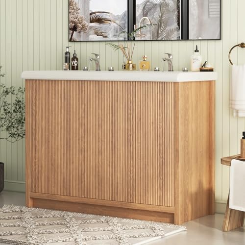 Koestem 48 Inch Bathroom Vanity with Double Sink, Modern Thickened