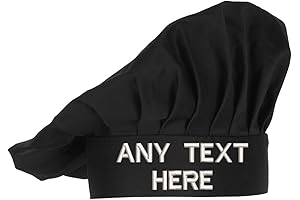 Custom-Embroidered Pink Chef Hat: Elevate Your Culinary Experience