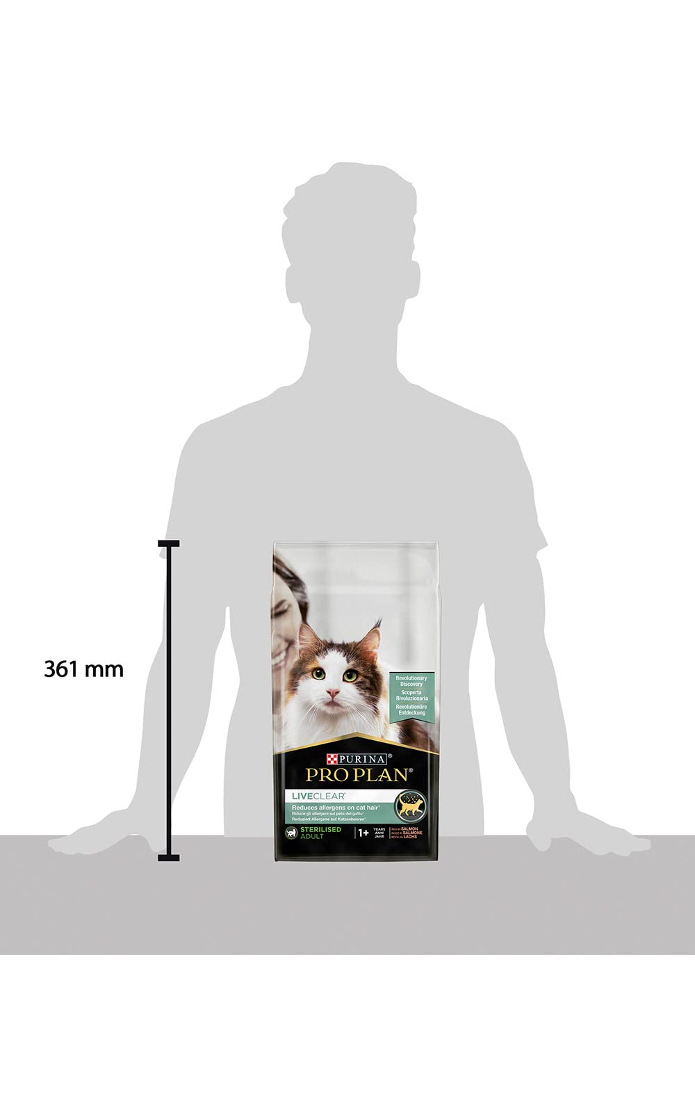Purina PRO PLAN LiveClear Sterilised Adult | 1,4 kg | Alimento Completo para Gatos | con salmón