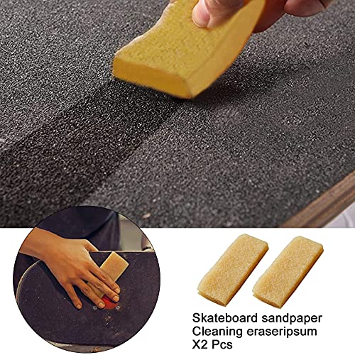 Fyaner 9" X 33" Skateboard Grip Tape Sheet,Scooter Tape Griptape,Skateboard Comic Design Grip Tape, For Skateboard、Longboard - No Bubble Application #TOP3
