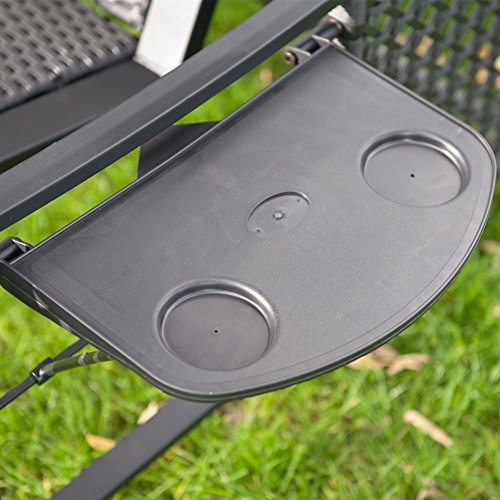 PatioPost Outdoor Swing Chair, Seats 3 Porch Patio Swing Glider with Durable Stee Frame and Padded Cushion, Red - Thumbnail 5