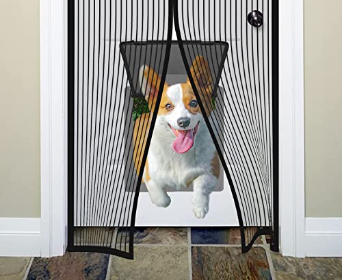 Fliegengitter Magnet-Tür 260x180 Cm – Weiß, Selbstschließend, Ohne Bohren, Für Balkon- & Terrassentüren