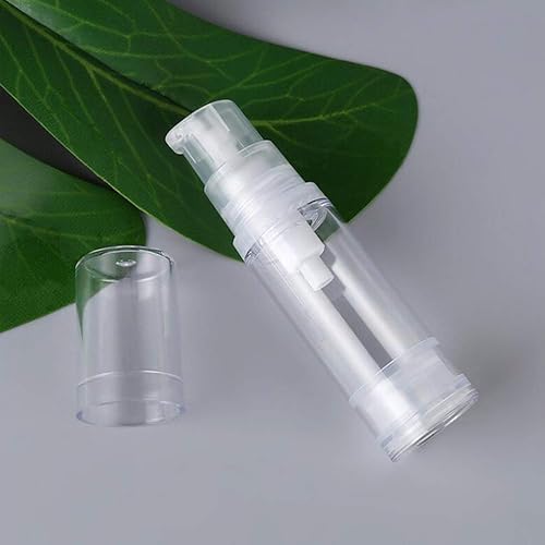 Miniatura 5 de 12 botellas de prensa transparentes sin aire, botella de plástico portátil al vacío, muestra recargable, contenedor de viaje, frascos, frascos,