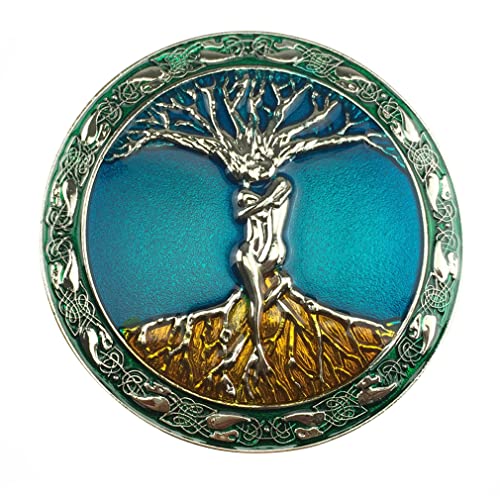LKMY Mens Belt Buckle, 3D Tree of Life Belt Buckle,Western Cowboy Vintage Lucky Tree Belt Buckle,Jeans for Men Women