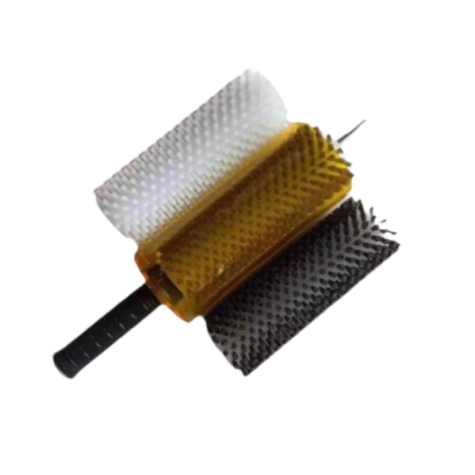 Kit de Cepillo de Esquí 4 en 1 con Rodillo Eléctrico - 15 cm (5.9 in) - Incluye Cepillo de Nailon, Alambre de Cobre, Crin y Cubierta para Viajes