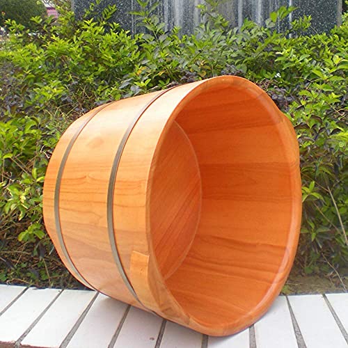 Cubeta de baño de pies de madera con doble asa miniatura 5