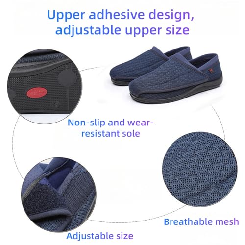 Wide Adjustable Diabetes Shoes Expansion Feet Super Wide Slip in Shoes Comfortable and Breathable Walking Shoes Suitable for The Elderly Foot Edema Swelling Diabetes Feet Health Shoes2