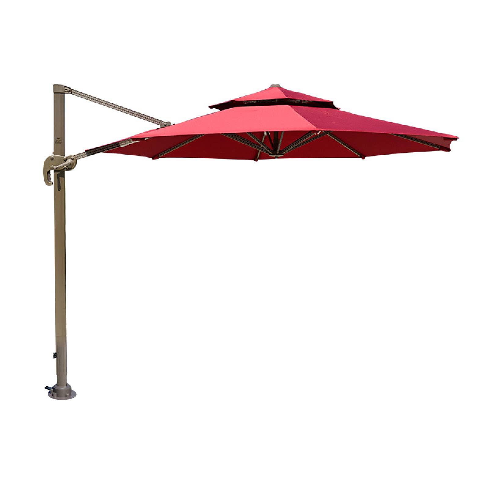 WDSOPK Outdoor Umbrella,Market Umbrella Patio Outdoor Table Umbrella, For Backyard, Poolside, Lawn And Garden, Weight Base Not Include,Red-2.5 * 2.5m(Red-2.5 * 2.5m)