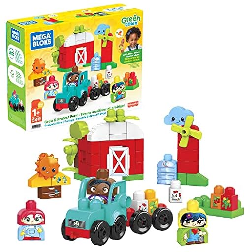 Mega Bloks Ciudad Verde Granja cultiva y Protege, Juguete de Bloques de construcción para bebé +1 año (Mattel HDL07) | Ya disponible en tu tienda friki favorita! En mundofriki.es! Mega Bloks Ciudad Verde Granja cultiva y Protege, Juguete de Bloques de construcción para bebé +1 año (Mattel HDL07) | Ya disponible en tu tienda friki favorita! En mundofriki.es!