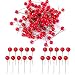 Fangfang 100pcs Xmas Christmas Red Fruit Berry Holly Artificial Flower Pick Home Decor