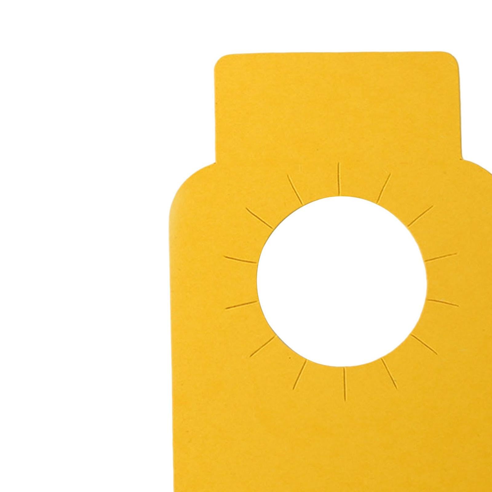 100 Etiquetas de Cuello para Botella de Vino Amarillas 57 x 89 mm