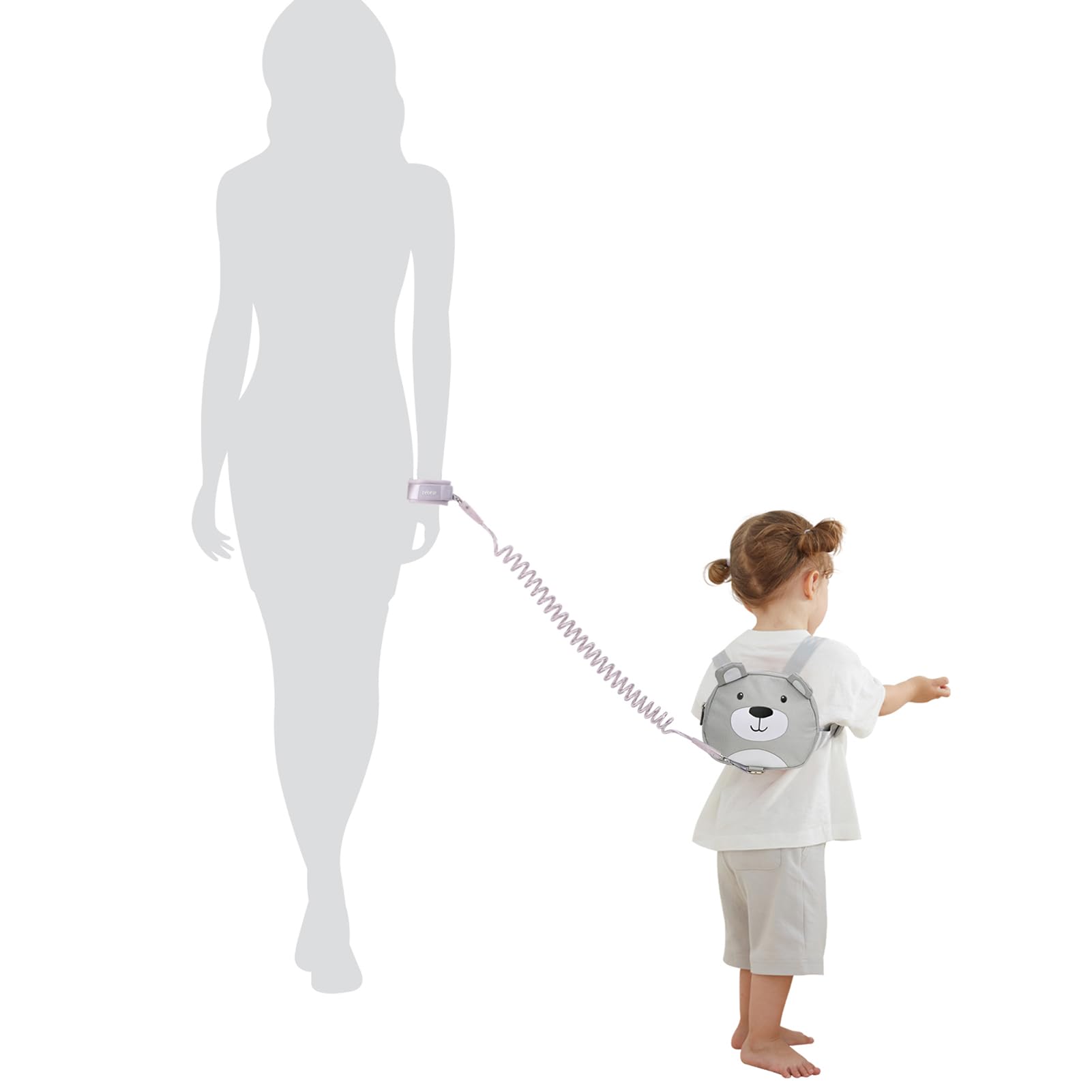 Bebamour Baby Animal Zaino con redini di sicurezza, mini borsa con corde di sicurezza per bambini, zaino portatile, zaino con cinture di sicurezza per ragazzi e ragazze,