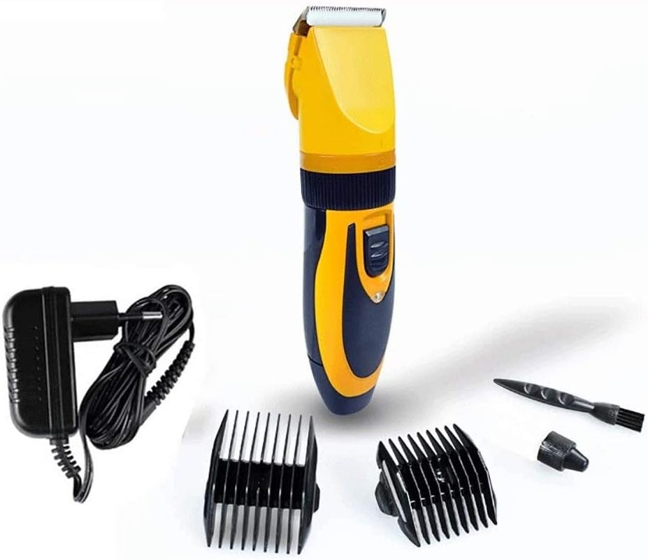 Pet Hair Clipper Electric pet Hair Clipper Rechargeable pet Hair Clipper 110V-220V with Limit Comb (Yellow)