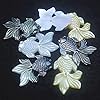 3pcs Shell Beads Loose Salter Water Shell Fish Shape in The Middle Hole Size 31x22mm - (Color: Yellow Shell) #2