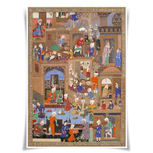 Lrajan&Daucus Persian Miniature Poster - A3 Illustration Fabric Prints Wall Art Decor (#15)