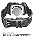 SUPCASE [Unicorn Beetle Pro] Case for Apple Watch 3 [42mm], Rugged Protective Case with Strap Bands for Apple Watch Series 3/2/1 (Black)