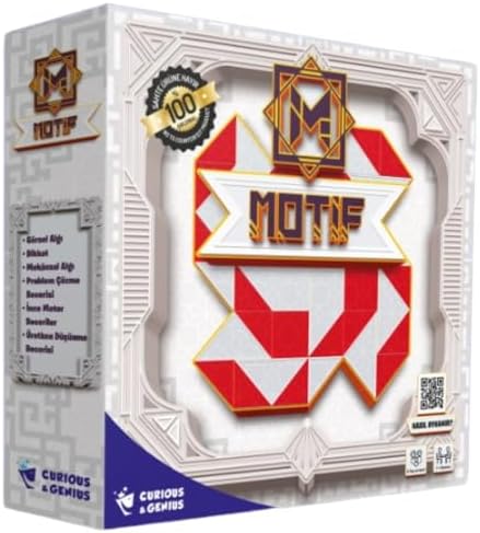 Curious&Genius Motif Akıl ve Zeka Oyunu, Tazof Turnuva Kutu Oyunu, Görsel Algı, El Göz Koordinasyonu, Mekansal Algı, Problem Çözme, 6 yaş ve üzeri - Görsel 1