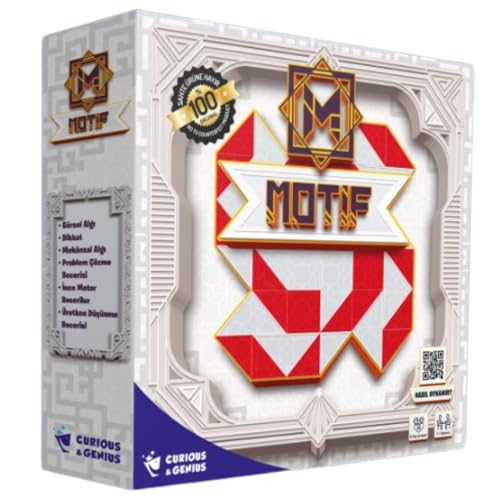 Curious&Genius Motif Akıl ve Zeka Oyunu, Tazof Turnuva Kutu Oyunu, Görsel Algı, El Göz Koordinasyonu, Mekansal Algı, Problem Çözme, 6 yaş ve üzeri