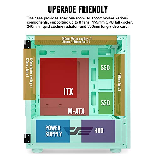 darkFlash DLM21 MESH Micro ATX Mini ITX Tower MicroATX Computer