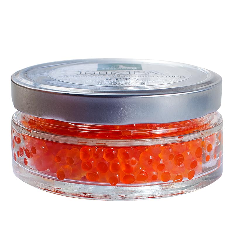 Kaviar - Zarendom Keta Wildlachskaviar Premium Platinum 200 g Glas - Lachs Kaviar