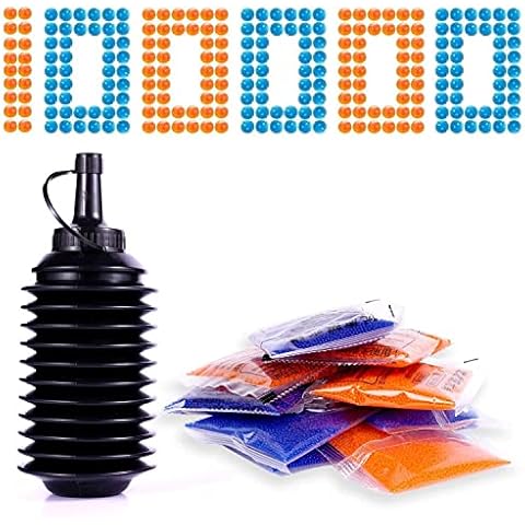 WEERT VDD Gel Blaster Ammo&Speed Refill , 7-8 Mm Water Gel Balls(100000)&Speed Refill Can Hold 10000 Pcs Cover