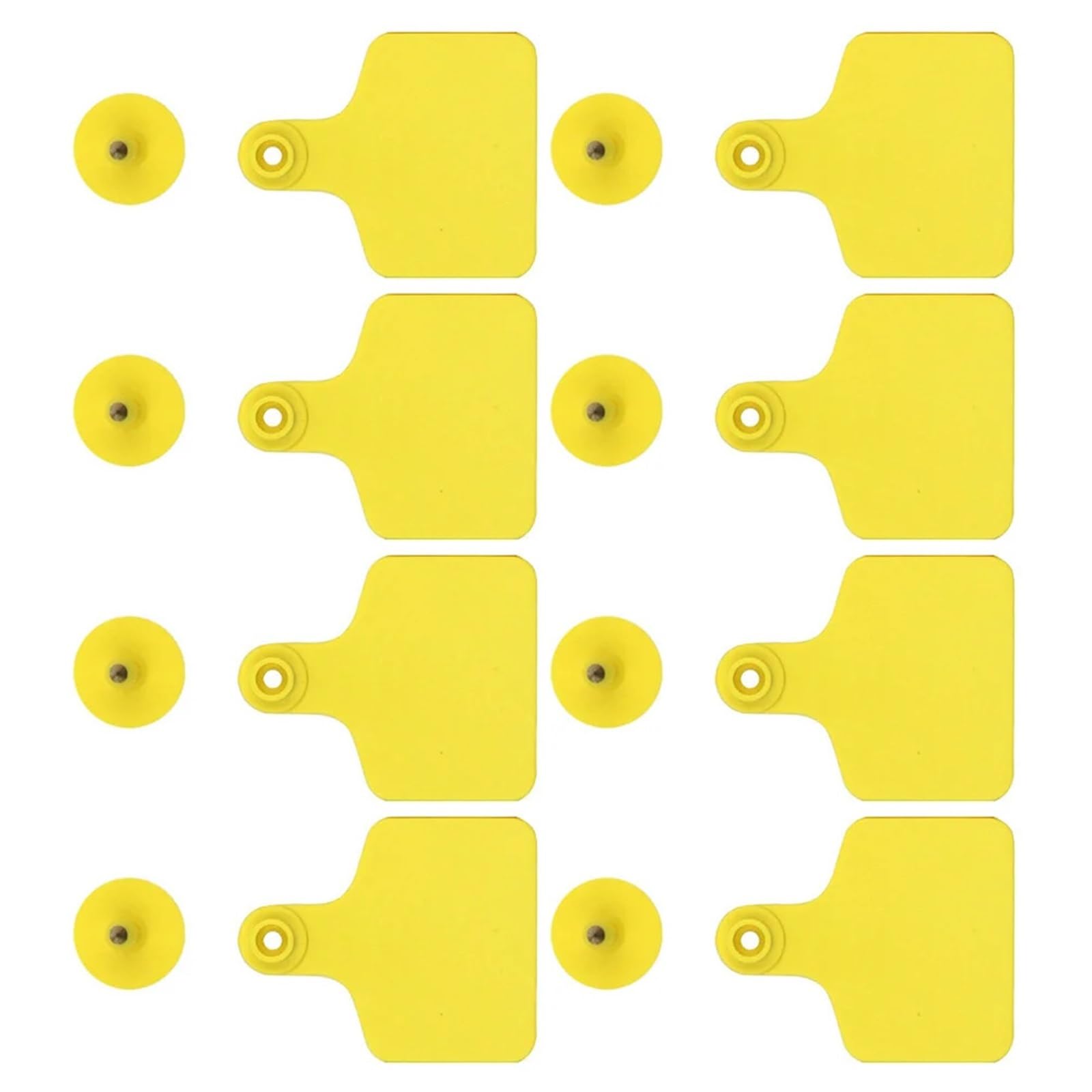 Etichette per l'orecchio per bestiame, 100 etichette per orecchie per bestiame, in plastica, per bovini, pecore, capre, maiali, per bovini, suini, pecore, capre