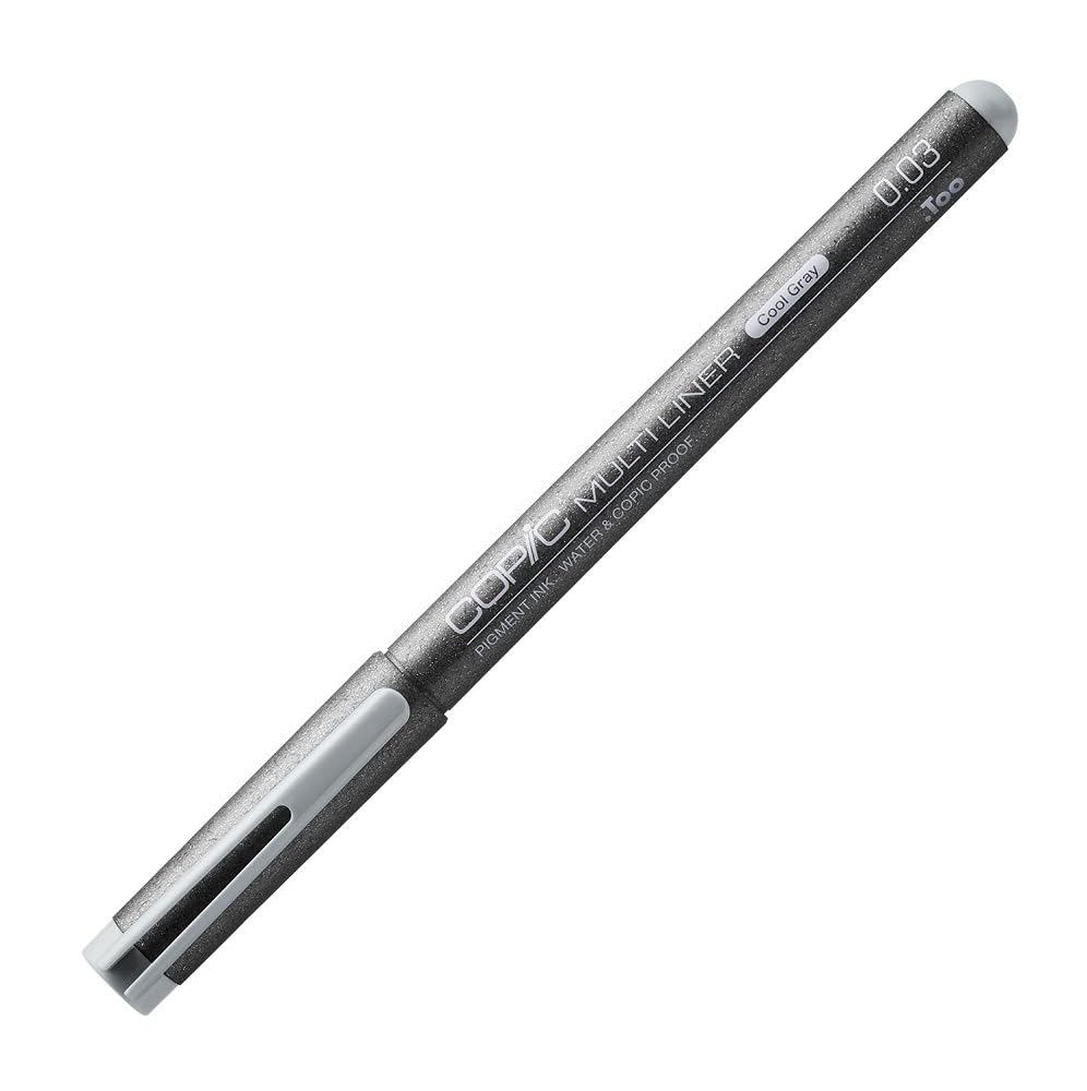 Copic Multiliner 0.03 mm, Cool Grey, Fine Marker with Fine Tip and Waterproof Pigment Ink
