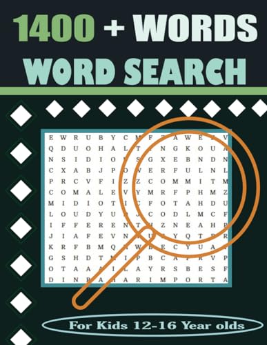 1400+ Words Word Search For Kids 12-16 Year olds: Large Print Word-Finds Puzzle for Kids