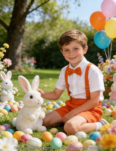 Image of A&J DESIGN Baby Boys Gentleman Suit, 2Pcs Outfit Shirt & Pants