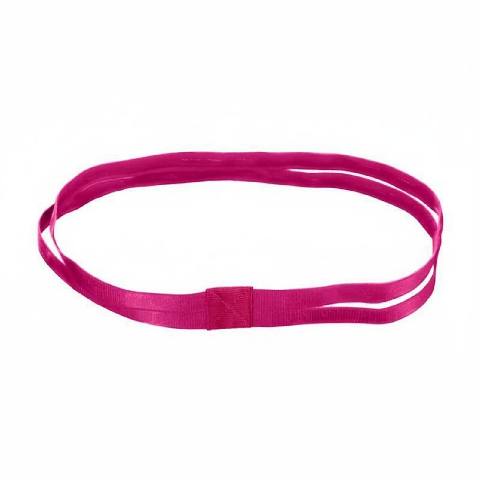 SNAPPSY Sweat Absorbing Sweatband Headband Stretchy Non Slip Sports Headband Moisture-Wicking Elastic Sweatband Breathable for Women, Running, Basketball, Stretching, Gym, Rose Red Double Band-picture-42