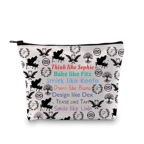 KOTLC Gifts KOTLC Makeup Bag Keeper Fans Gift Bookish Gift Team Foster Keefe Merch KOTLC Reader Cosmetic Bag (Think Like Sopphie UK)