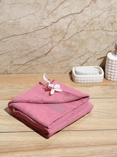 Image of MOCA by Monte Carlo Cotton 380 GSM Bath Towel Pack of 2(140 x 70 CM) - Peach (2)