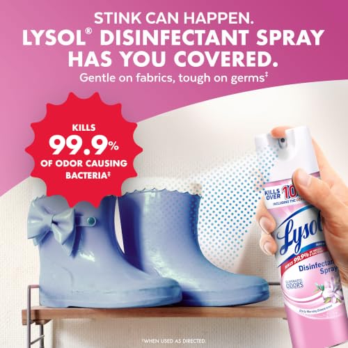 Lysol Disinfectant Spray, Sanitizer, Linen & Morning Breeze, 19 oz, 4 Pack - image 7