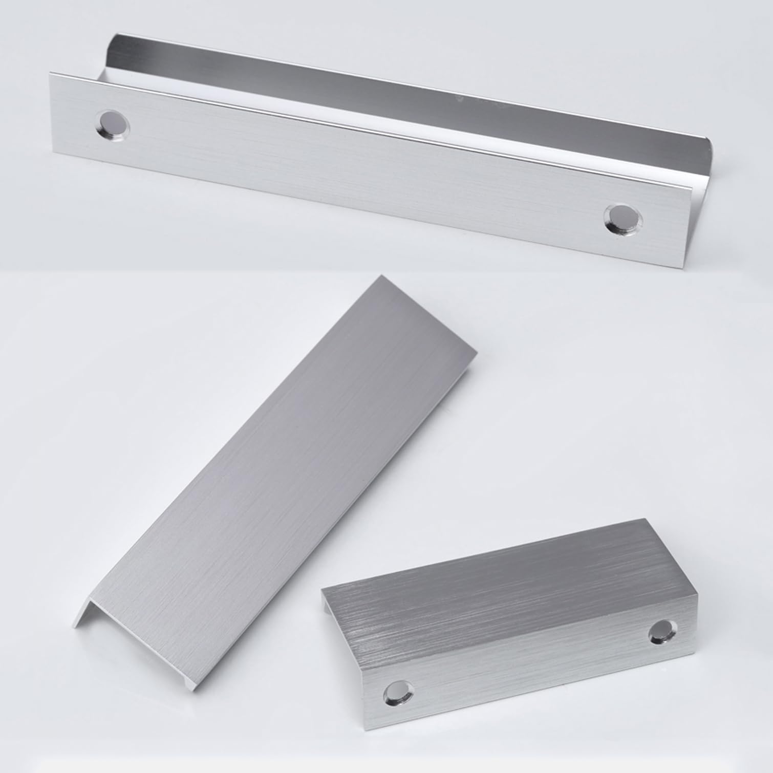 Amazon.co.jp: 食器棚ドア取手 隠しドアハンドル アルミ合金