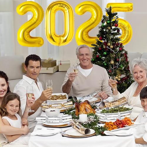 Ballons "Hello 2026" En Aluminium Doré - Décoration Fête Du Nouvel An 2026, Photomaton, événement