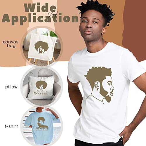 Image of Tintnut Sand Heat Transfer Vinyl Roll - 10 inches x 6ft Nude Bundle Brown Iron On Vinyl for T-Shirts DIY