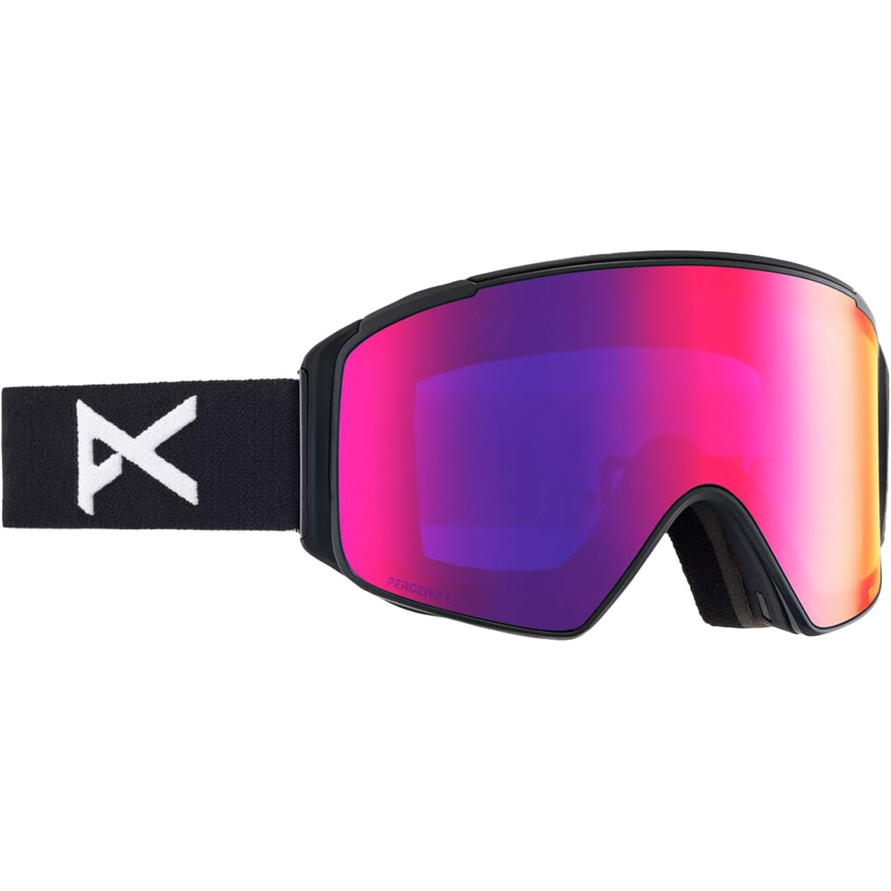 Anon Herren Snowboardbrille M4 Cylindrical, Größe:OneSize, Farben:Black/prcv Sun red